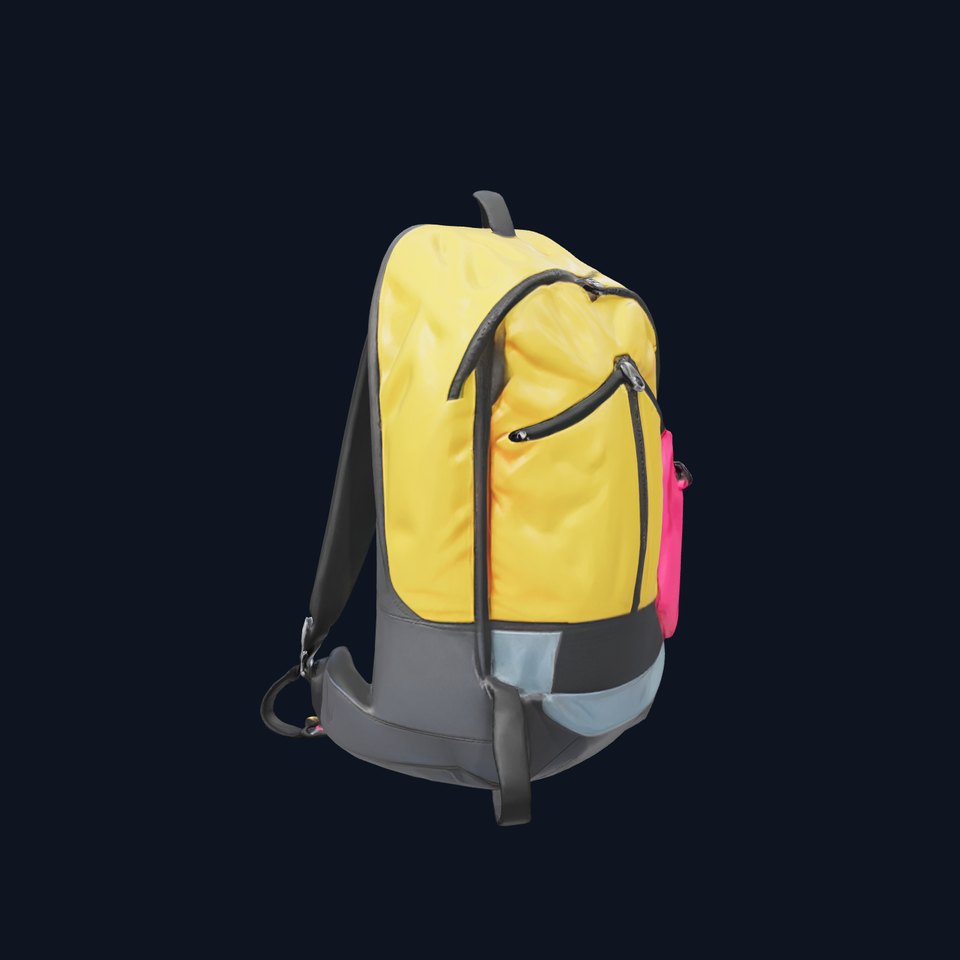 User-Friendly Sports Backpack Model Pack